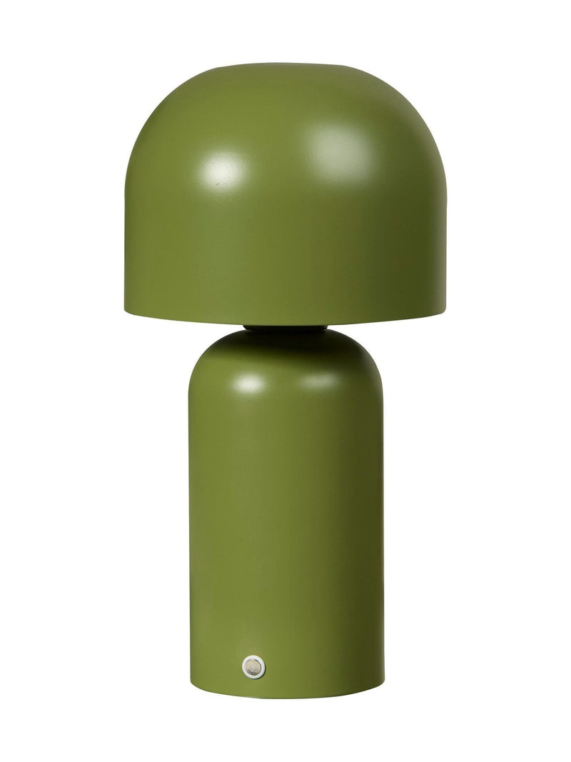 Searchlight Bellota olive green rechargeable LED table lamp (British brand)