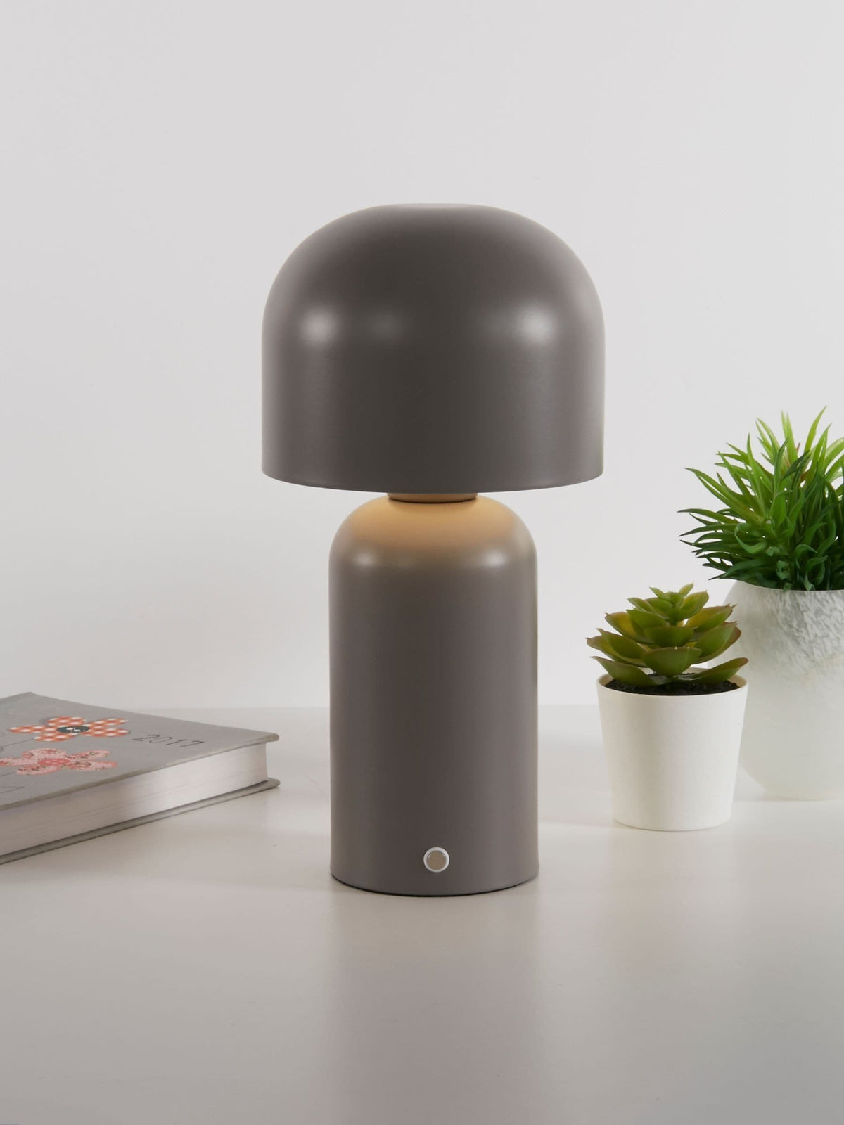 Searchlight Bellota olive green rechargeable LED table lamp (British brand)