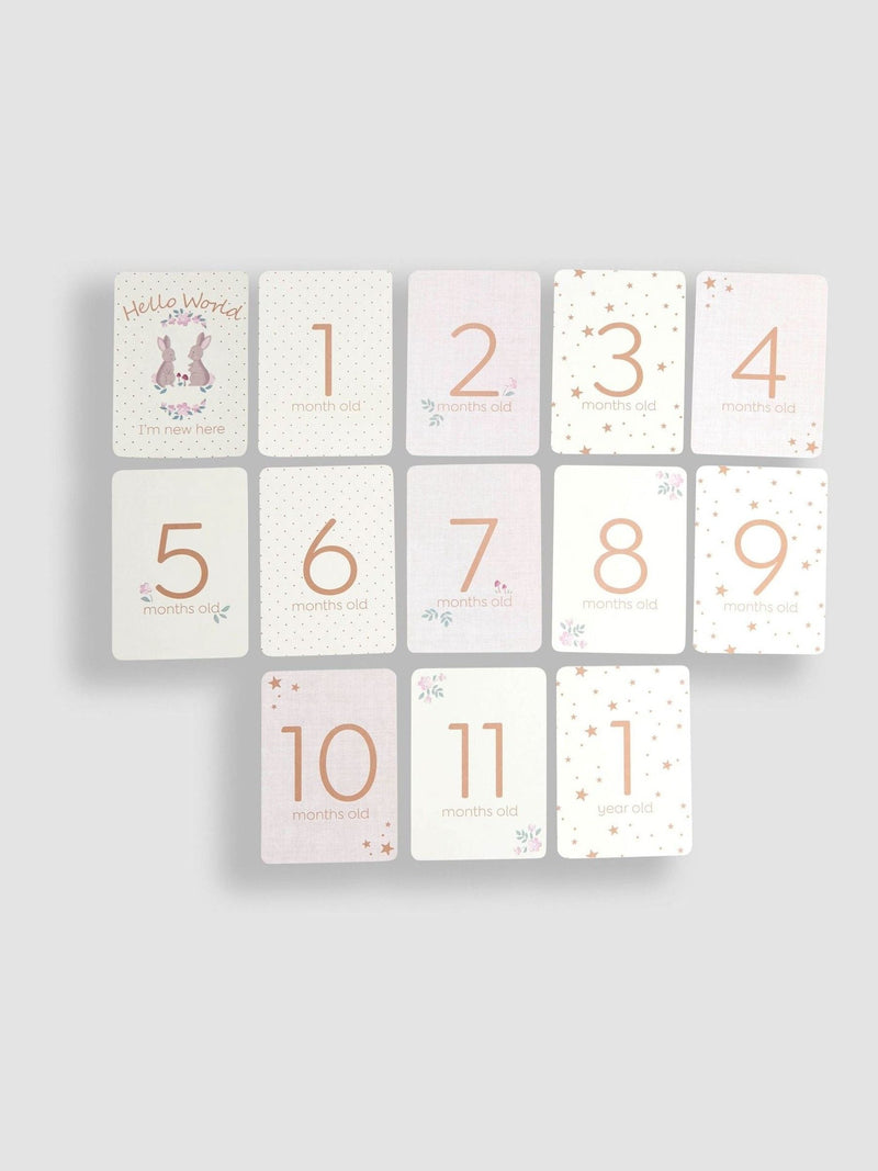 JoJo Maman Bébé baby milestone cards set of 26 (British brand)