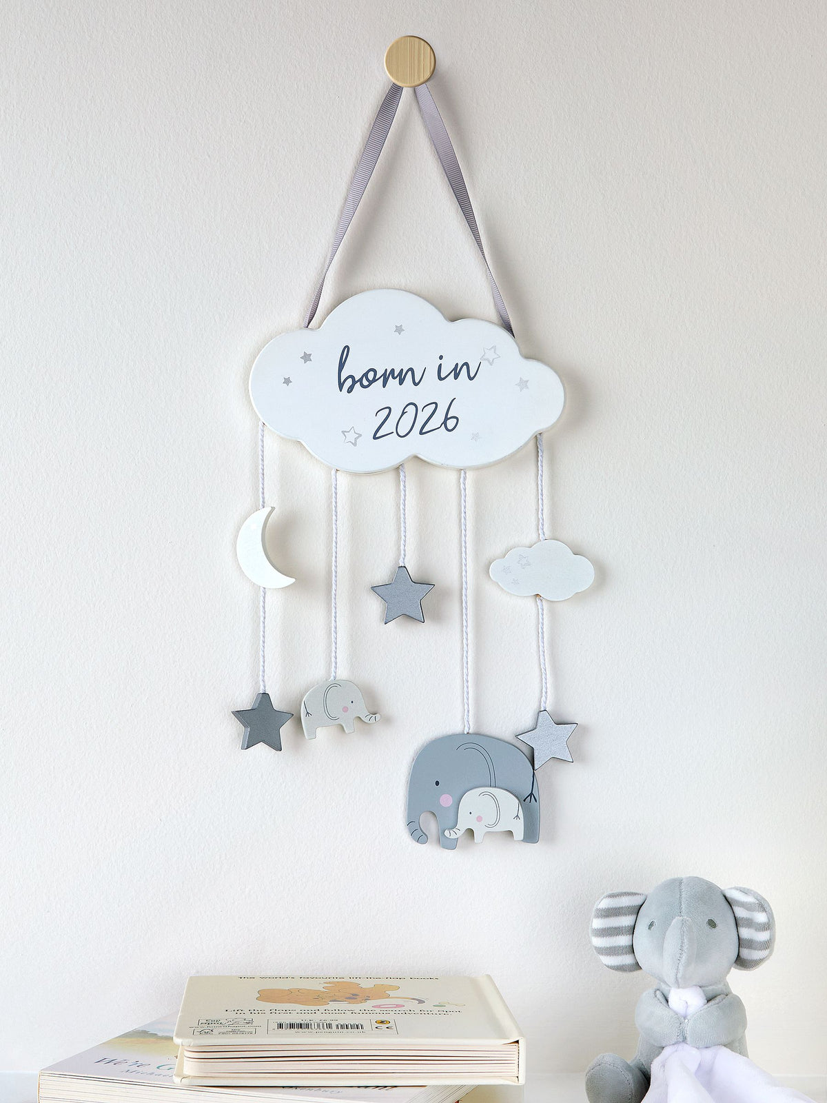 JoJo Maman Bébé wooden wall hanging born in 2026 - British product