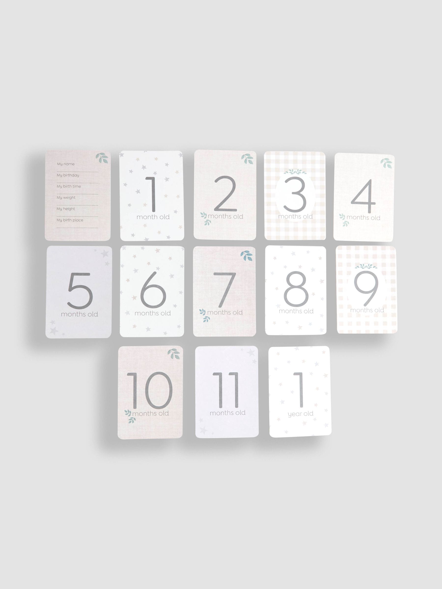 JoJo Maman Bébé My First Milestone Cards set of 26 (British brand)