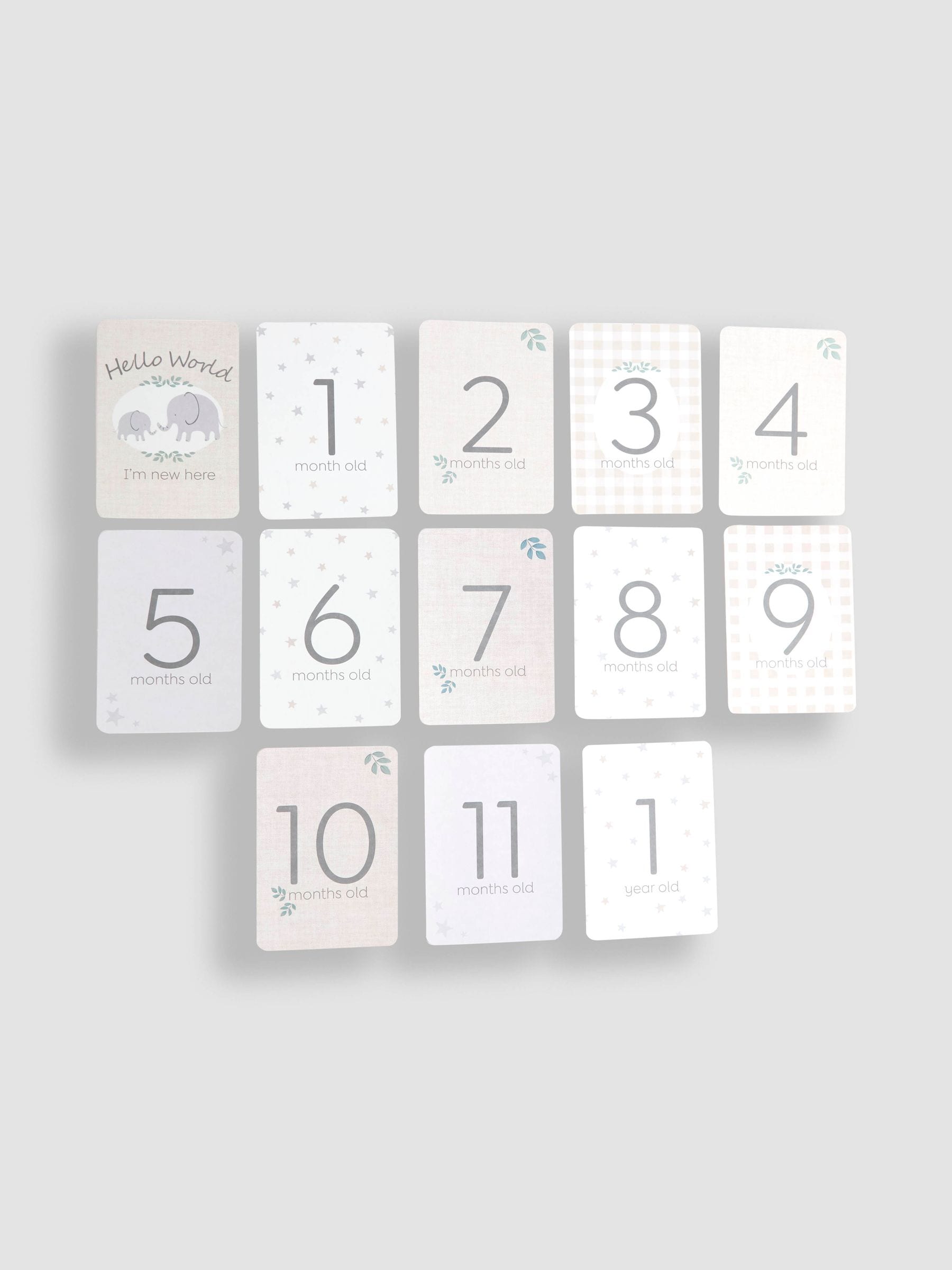 JoJo Maman Bébé My First Milestone Cards set of 26 (British brand)