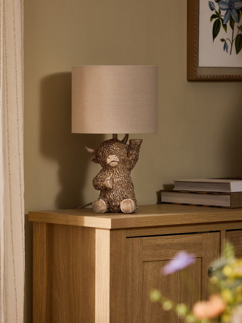 Hamish table lamp natural 37.5cm - British product