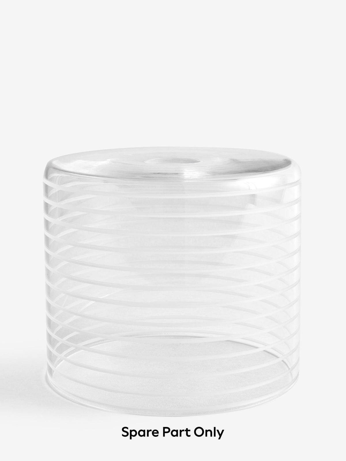 Milan clear linear glass shade spare part (British brand)