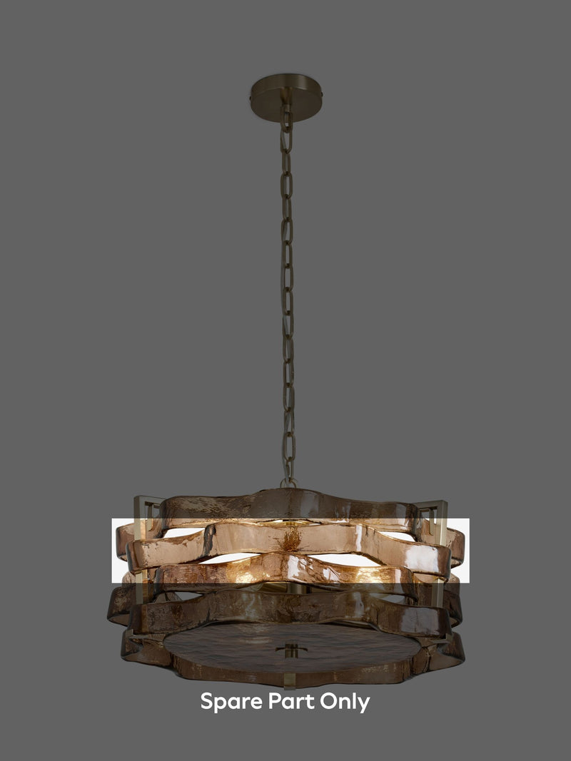 Brown Ravenna chandelier glass lighting accessory 55cm (British brand)