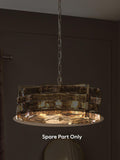 Ravenna chandelier glass shade brown 40cm (British brand)