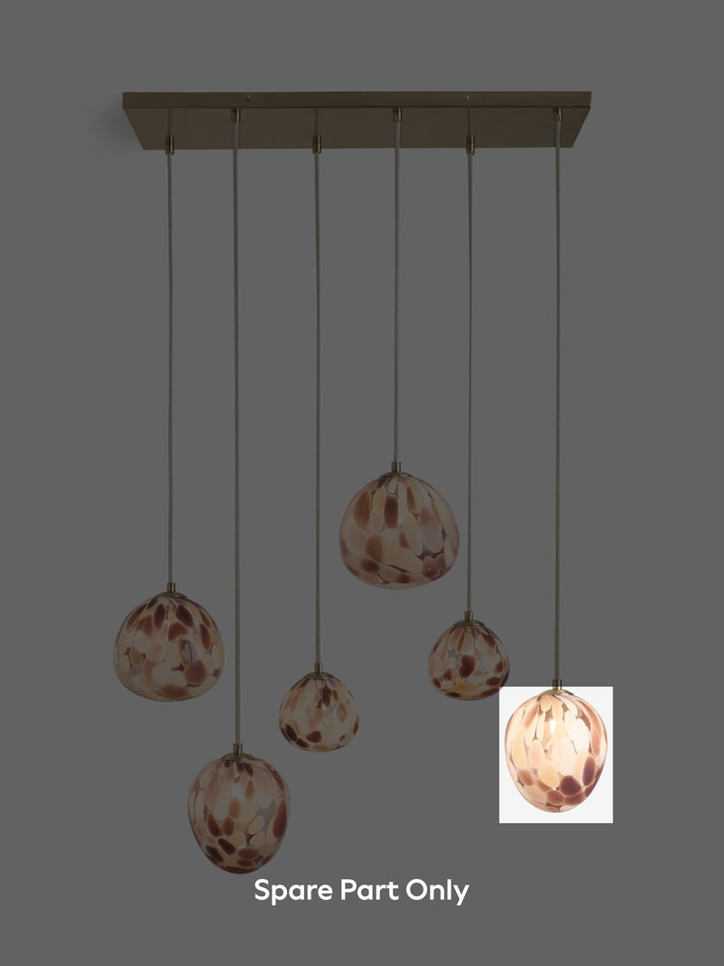 Multi Elodie Linear medium glass shade spare part, imported from the UK