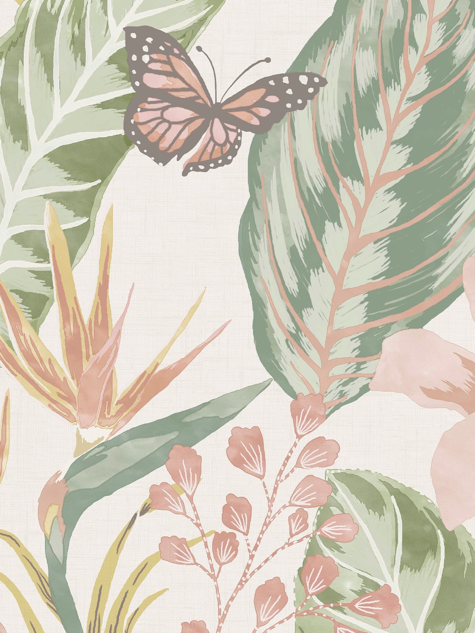Graham & Brown Eden pastel wallpaper sample A4 - British product
