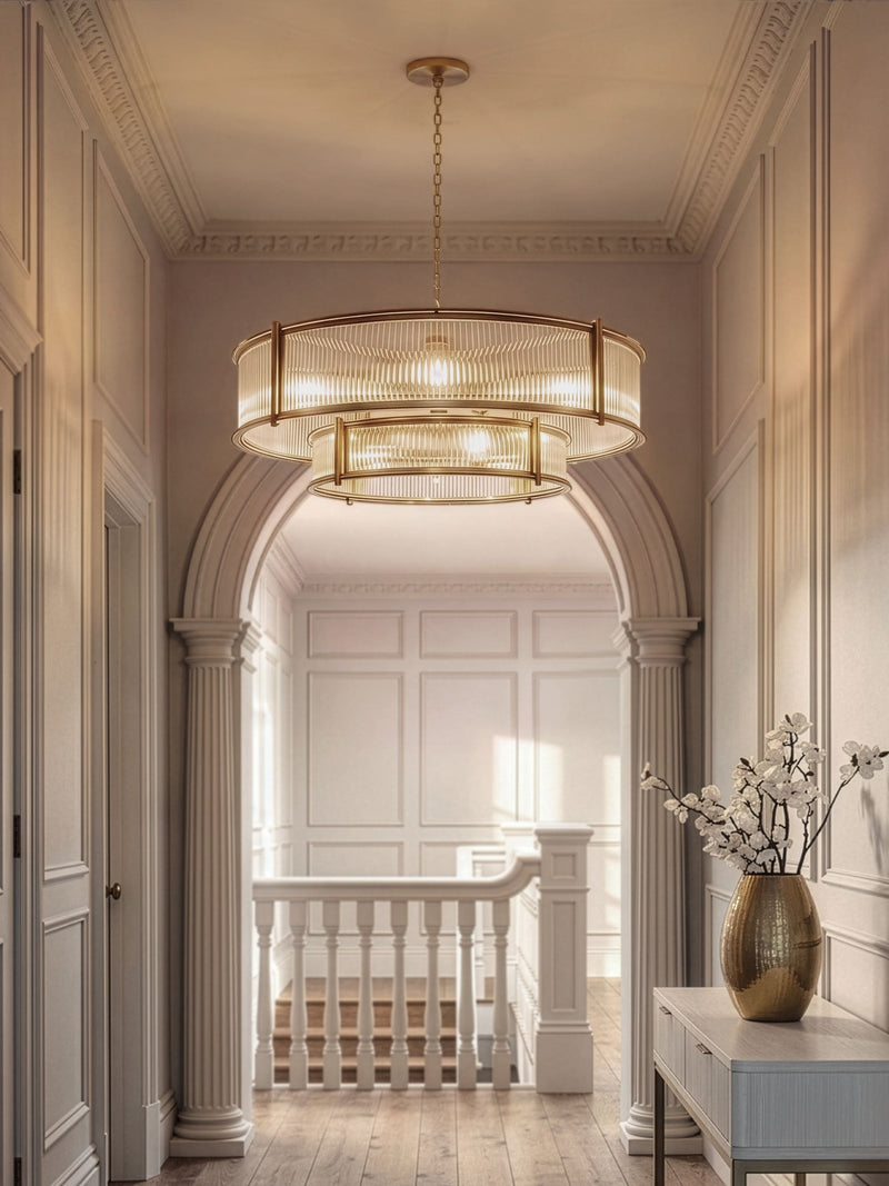 Brass Hertford Chandelier 9 Light Ceiling Light