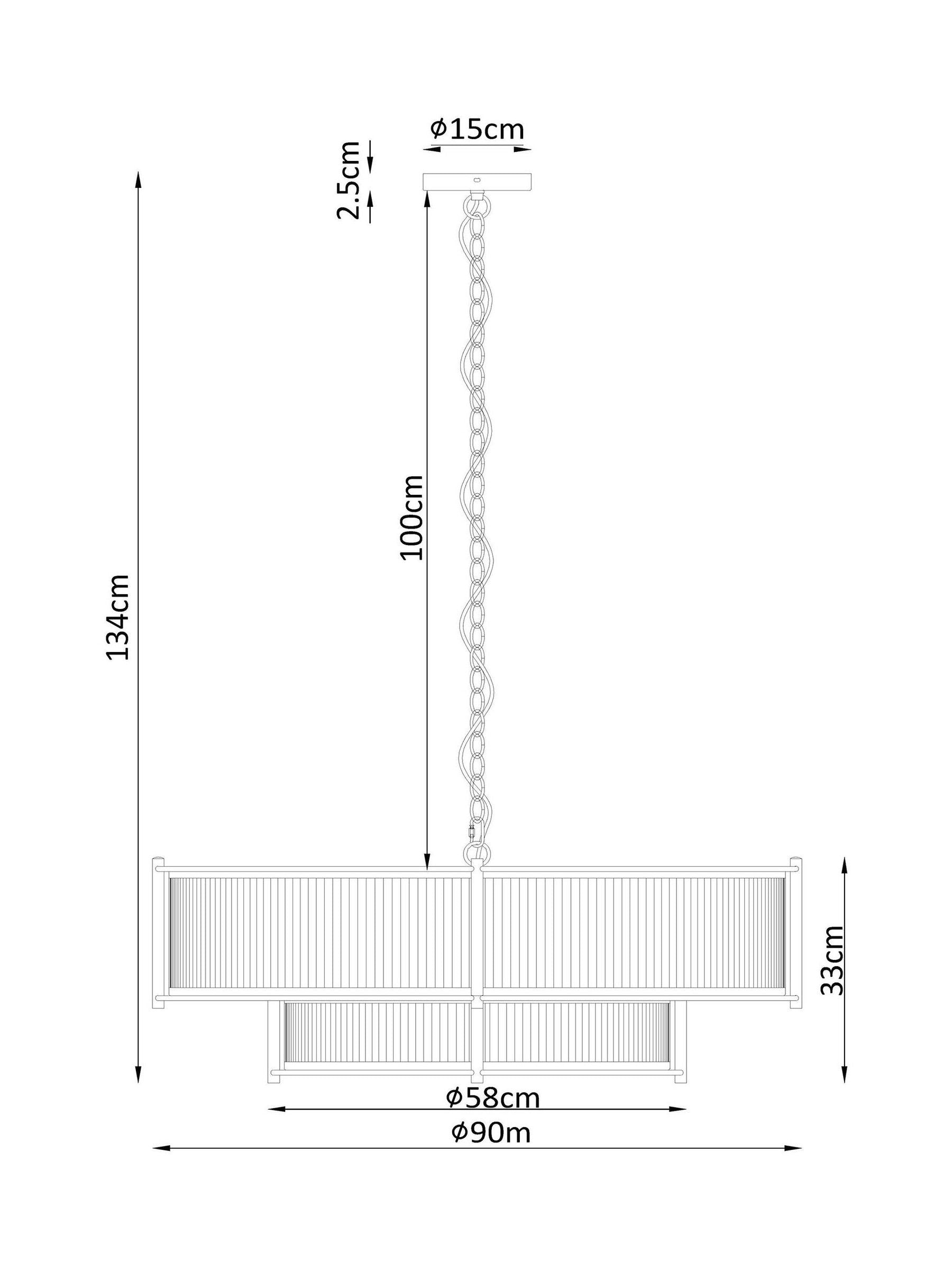 Brass Hertford Chandelier 9 Light Ceiling Light