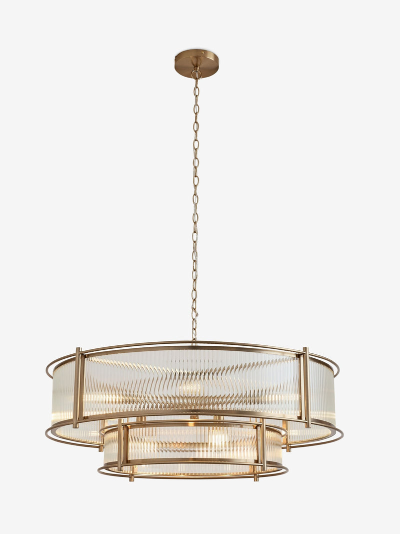 Brass Hertford Chandelier 9 Light Ceiling Light