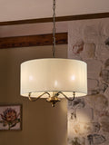 Next Burford Brushed Nickel 3 Light Chandelier Ceiling Light