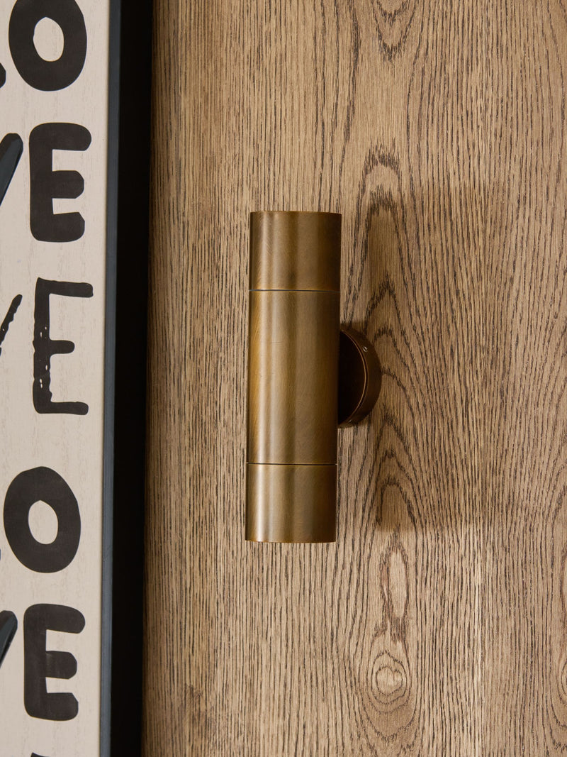 Wall light Ashfield 2-light 21cm bronze finish, UK version