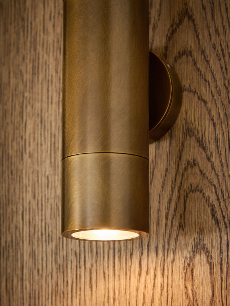 Wall light Ashfield 2-light 21cm bronze finish, UK version