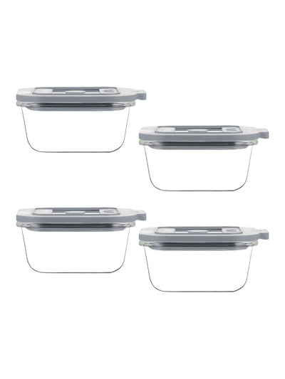Kilner Sett med 4 klare oppbevaringsbeholdere 0,31 L