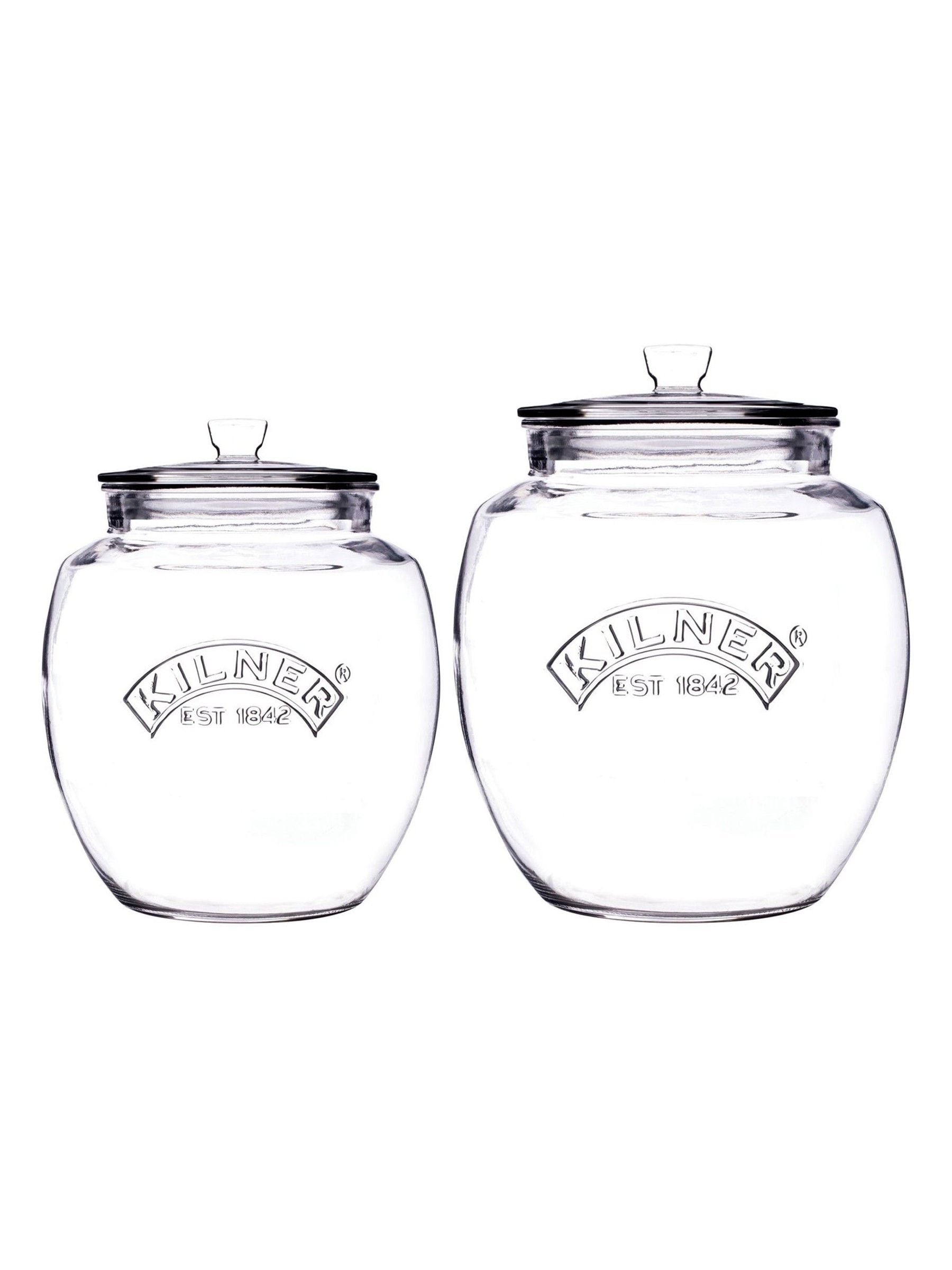 Kilner Set of 2 Clear Universal Storage Jars