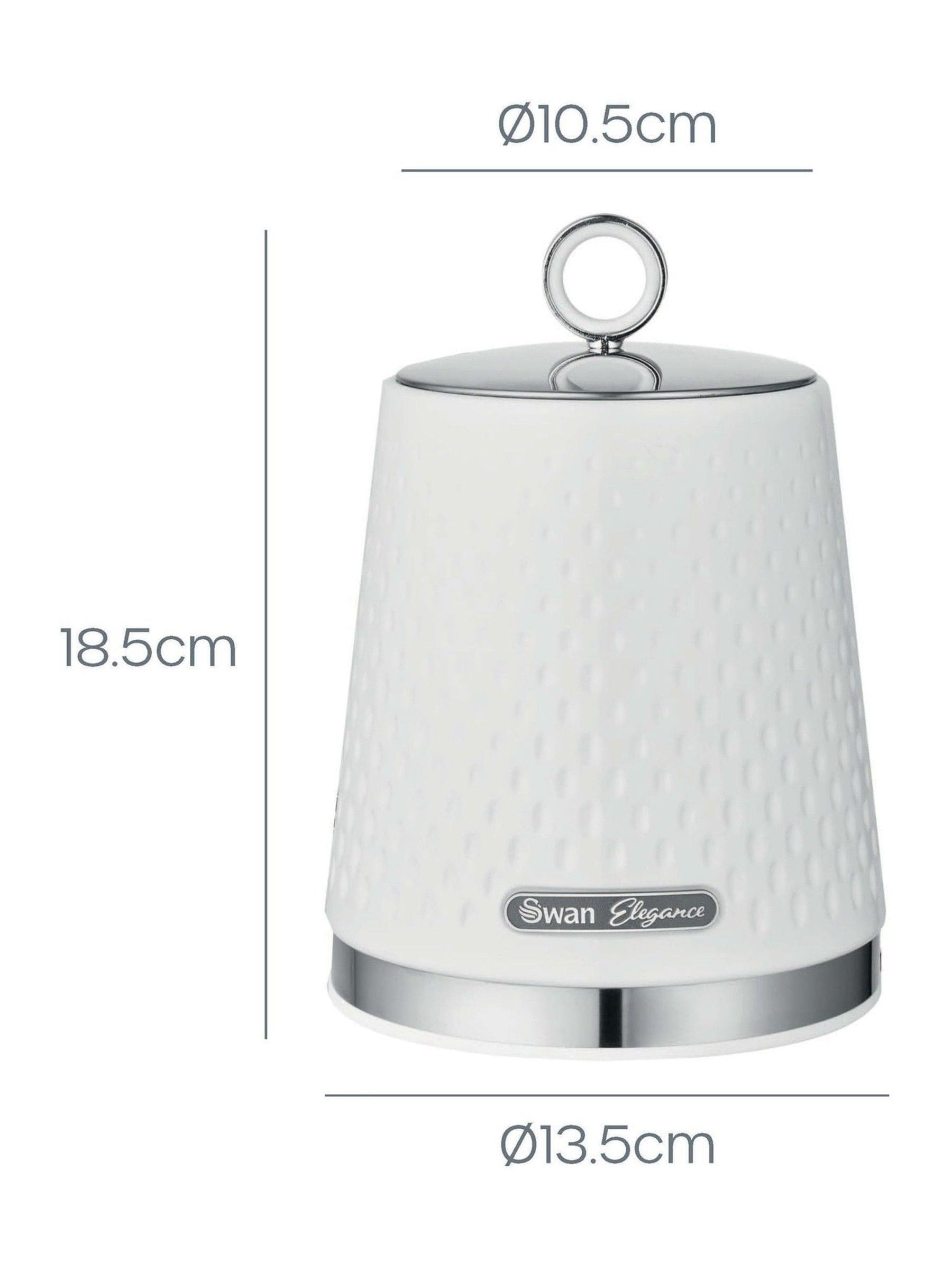 Swan towel pole and mug tree set white gloss (British brand)