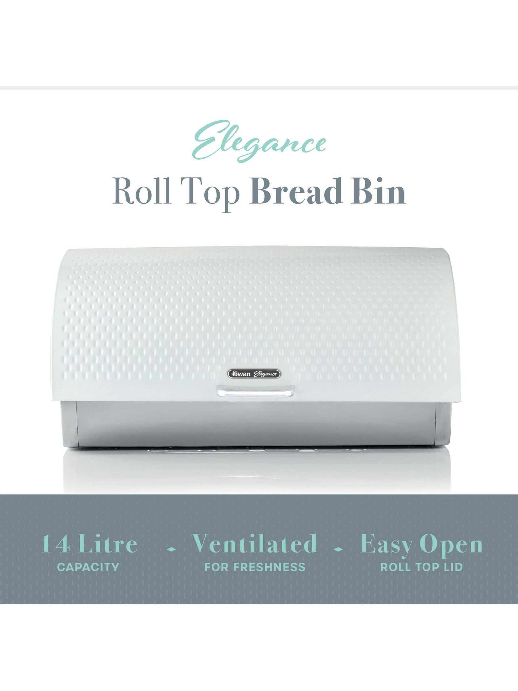 Swan White Elegance Bread Bin