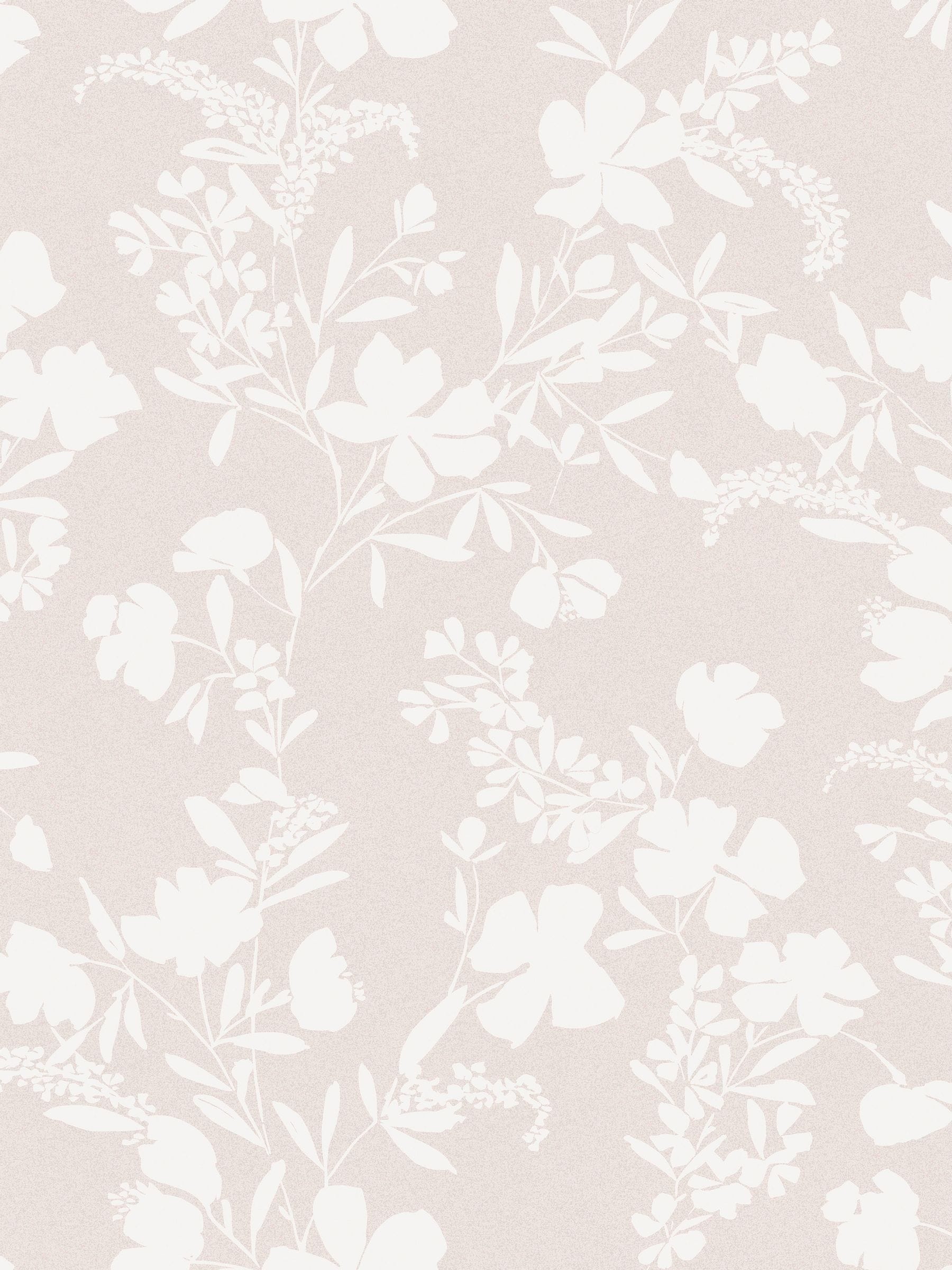 Neutral Silhouette Floral wallpaper sample A4, imported from the UK