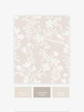 Neutral Silhouette Floral wallpaper sample A4, imported from the UK