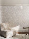 Neutral Silhouette Floral wallpaper sample A4, imported from the UK