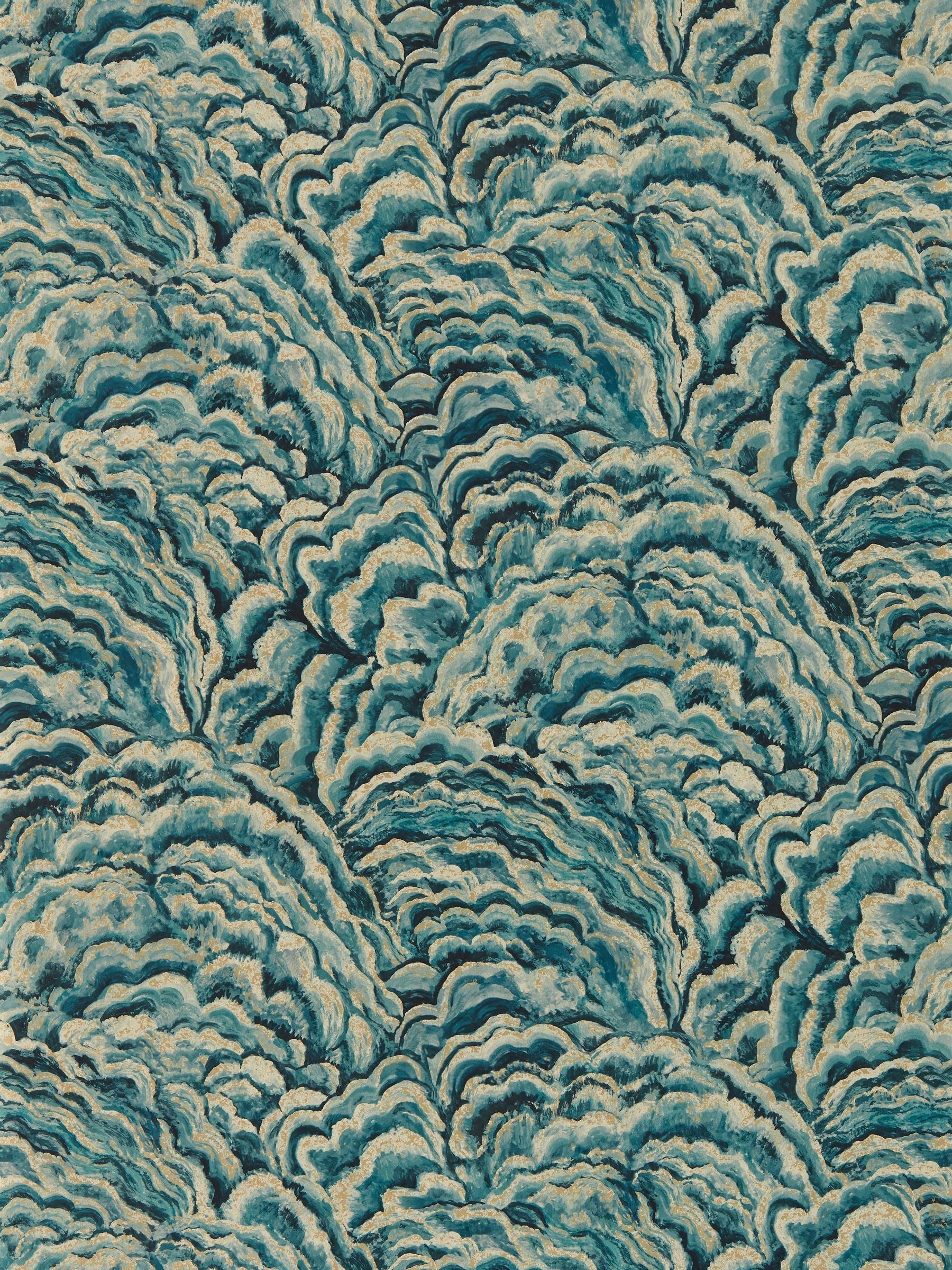 Clarke & Clarke Kingfisher Gilver Lumino Exotica 2 A4 Wallpaper Sample