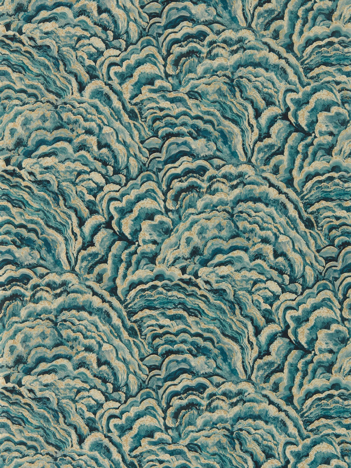 Clarke & Clarke Kingfisher Gilver Lumino Exotica 2 A4 Wallpaper Sample