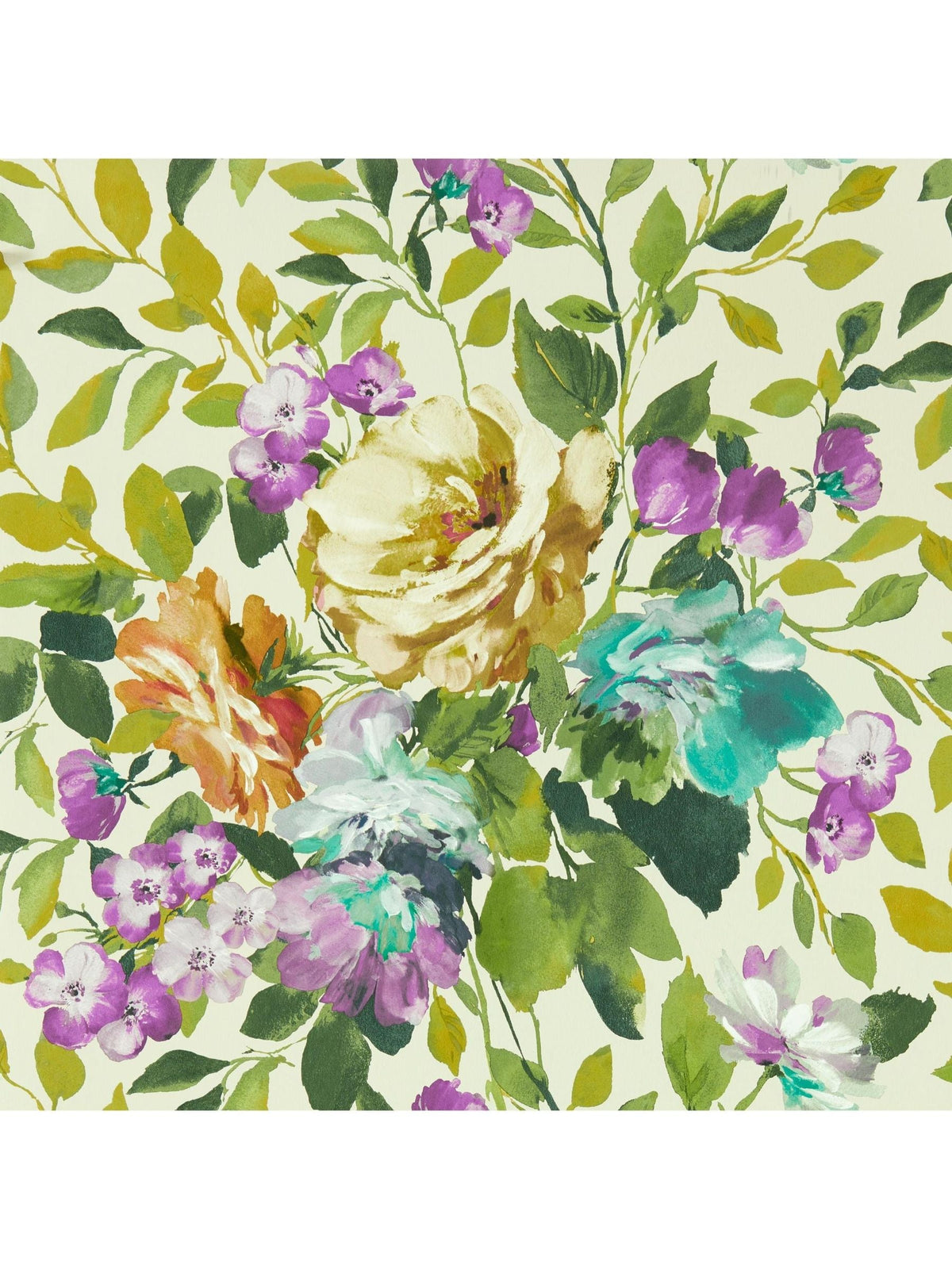 Clarke & Clarke Amethyst Bloom Exotica wallpaper sample A4 - British product