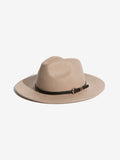 Lipsy neutral wool fedora hat with belt trim (British brand)
