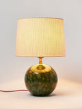 Oliver Bonas Green Zoja Glitter Desk Lamp ceramic base metallic flecks, UK version