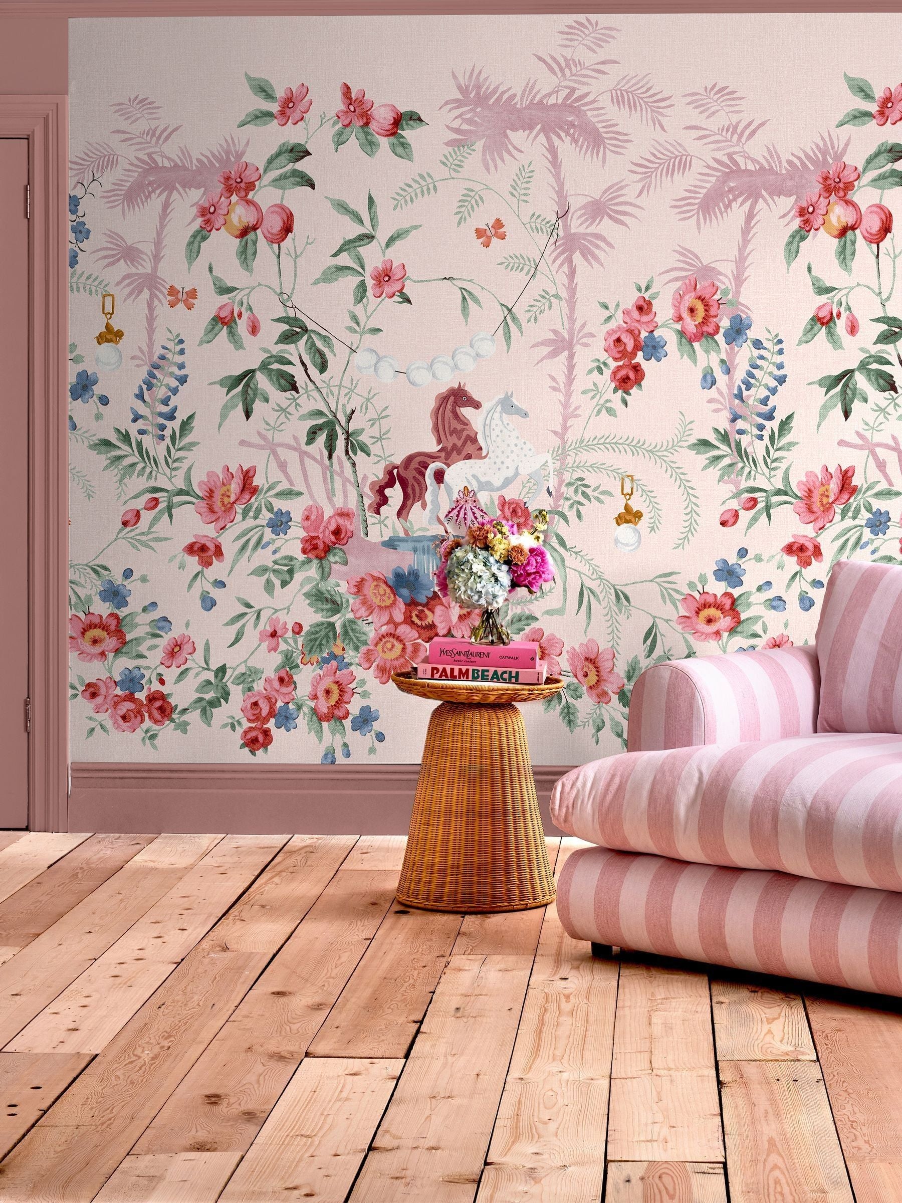 Cath Kidston pink A4 mural sample - British product