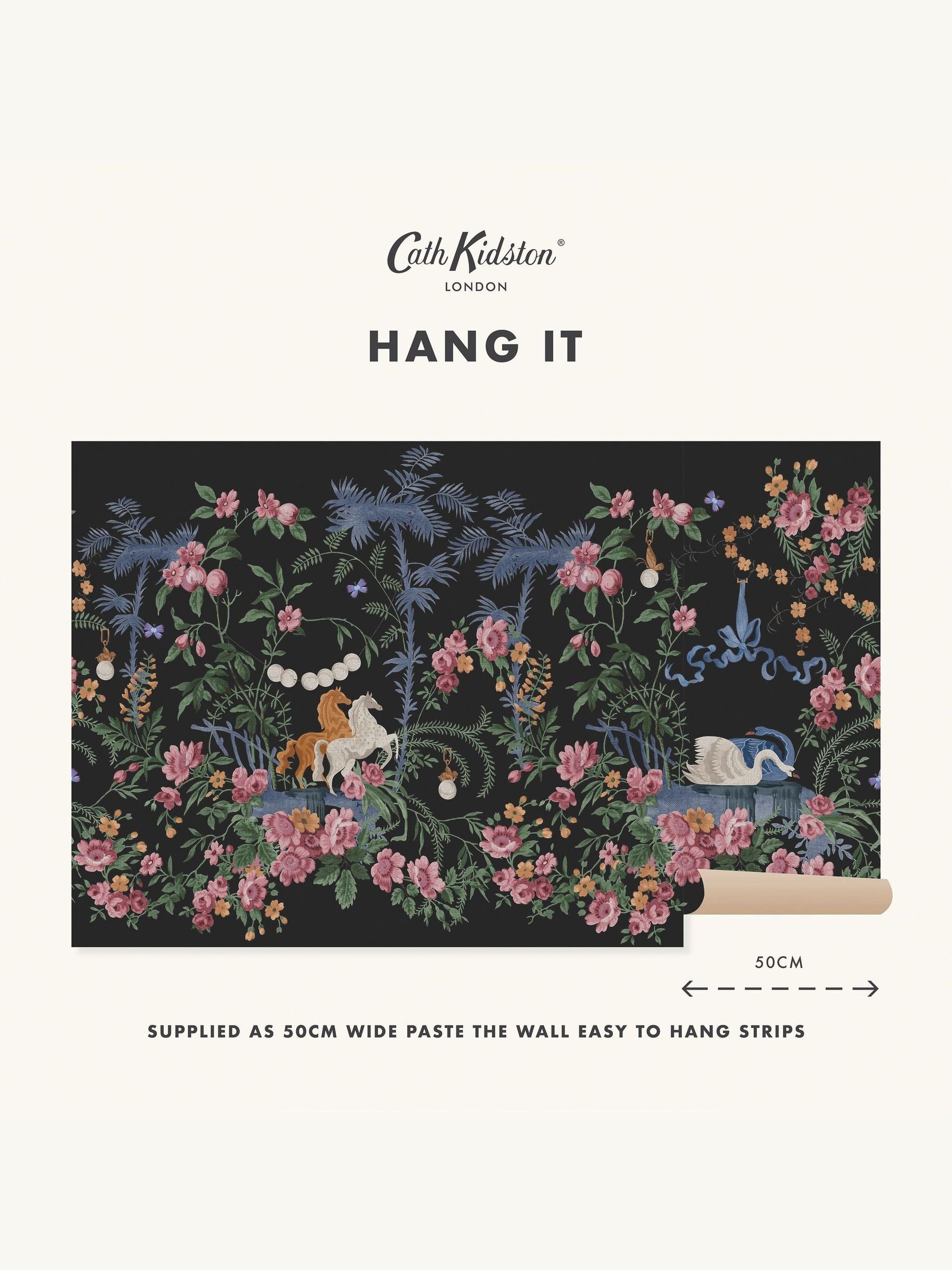 Cath Kidston wallpaper mural sample Colourful Life A4, UK version