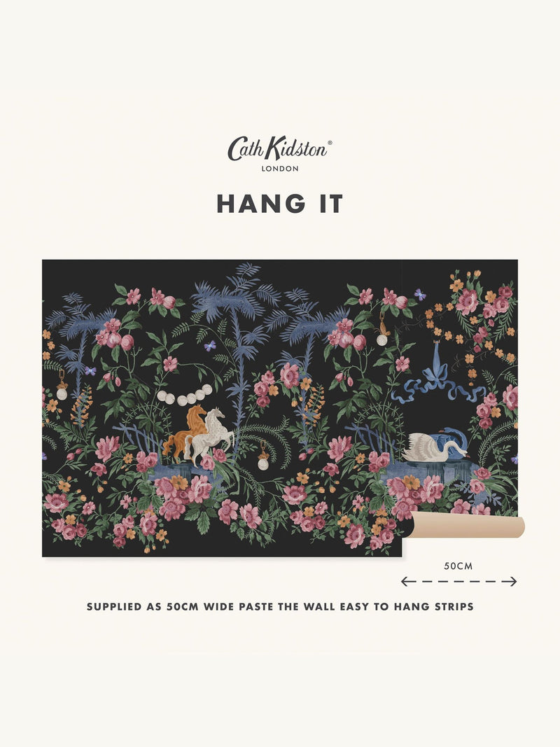 Cath Kidston wallpaper mural sample Colourful Life A4, UK version