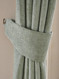 Set of 2 Green Sage Heavyweight Chenille Curtain Tie Backs