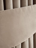 Natural oatmeal matte velvet curtain tie backs - British product