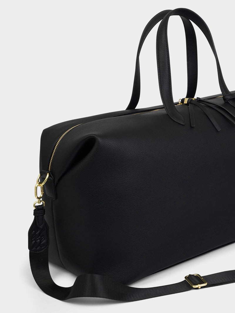 Katie Loxton black weekend holdall in 100% PU - British product