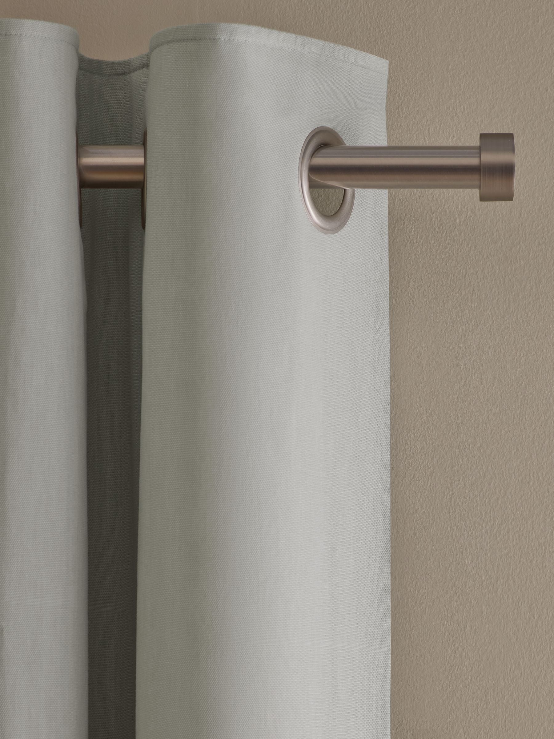 Grey Light Blackout/Thermal Cotton Eyelet Curtains