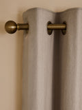 Natural Dark Blackout/Thermal Cotton Eyelet Curtains
