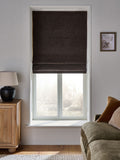 Chocolate Brown Ready Made Blackout Thermal Bouclé Roman Blind