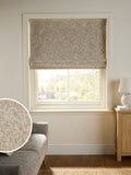 Ochre/Natural Ready Made Blackout/Thermal Textured Chenille Roman Blind