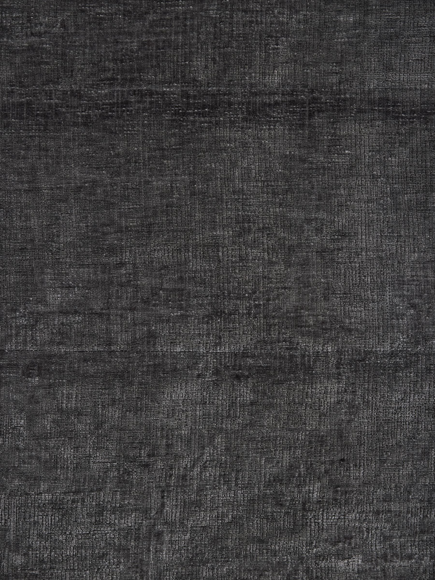 Charcoal grey chenille roman blind with blackout lining - British product