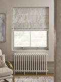 Natural Ready Made Blackout/Thermal Plush Chenille Roman Blind