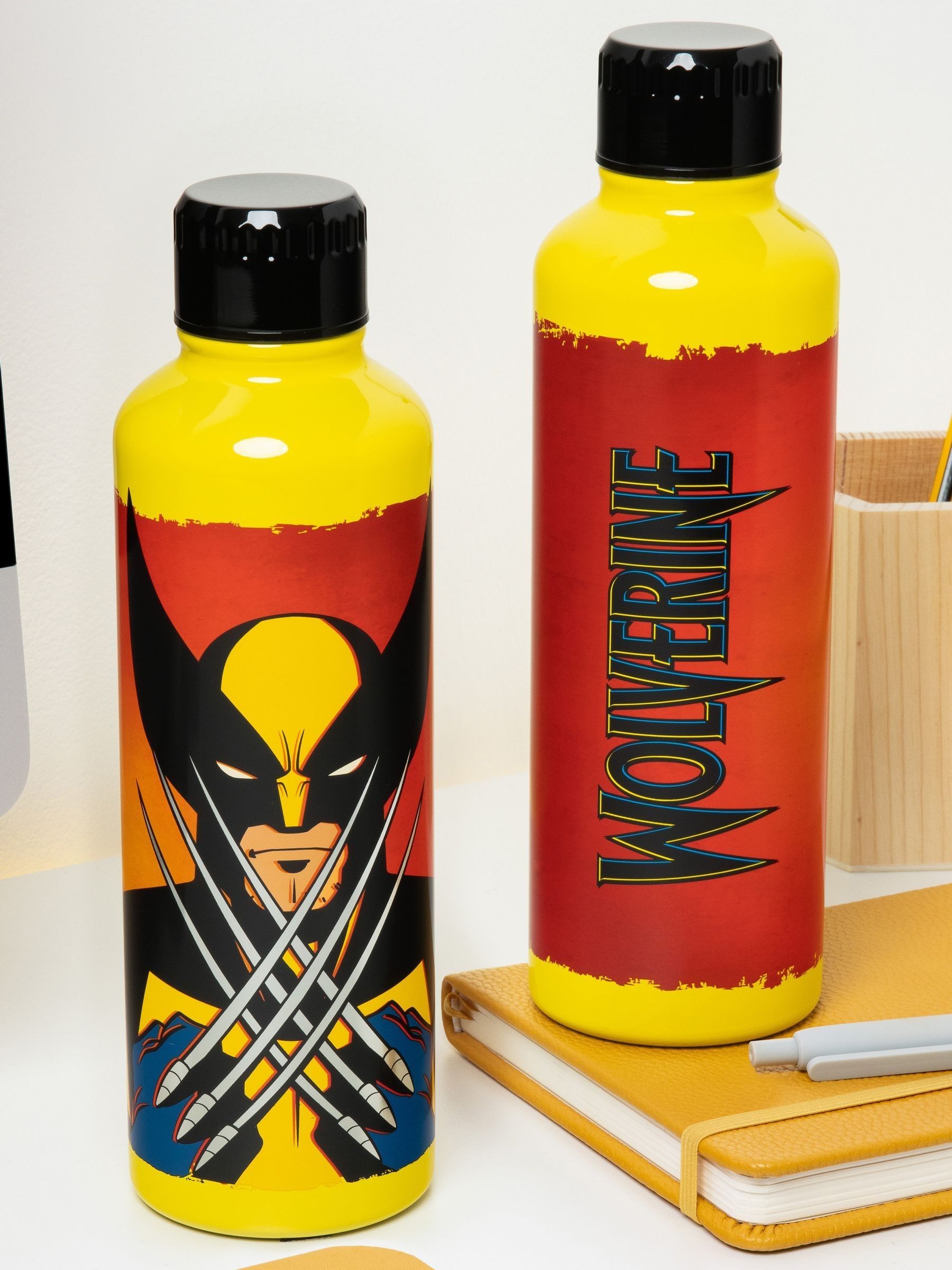 Marvel Wolverine print stainless steel water bottle, imported from the UK