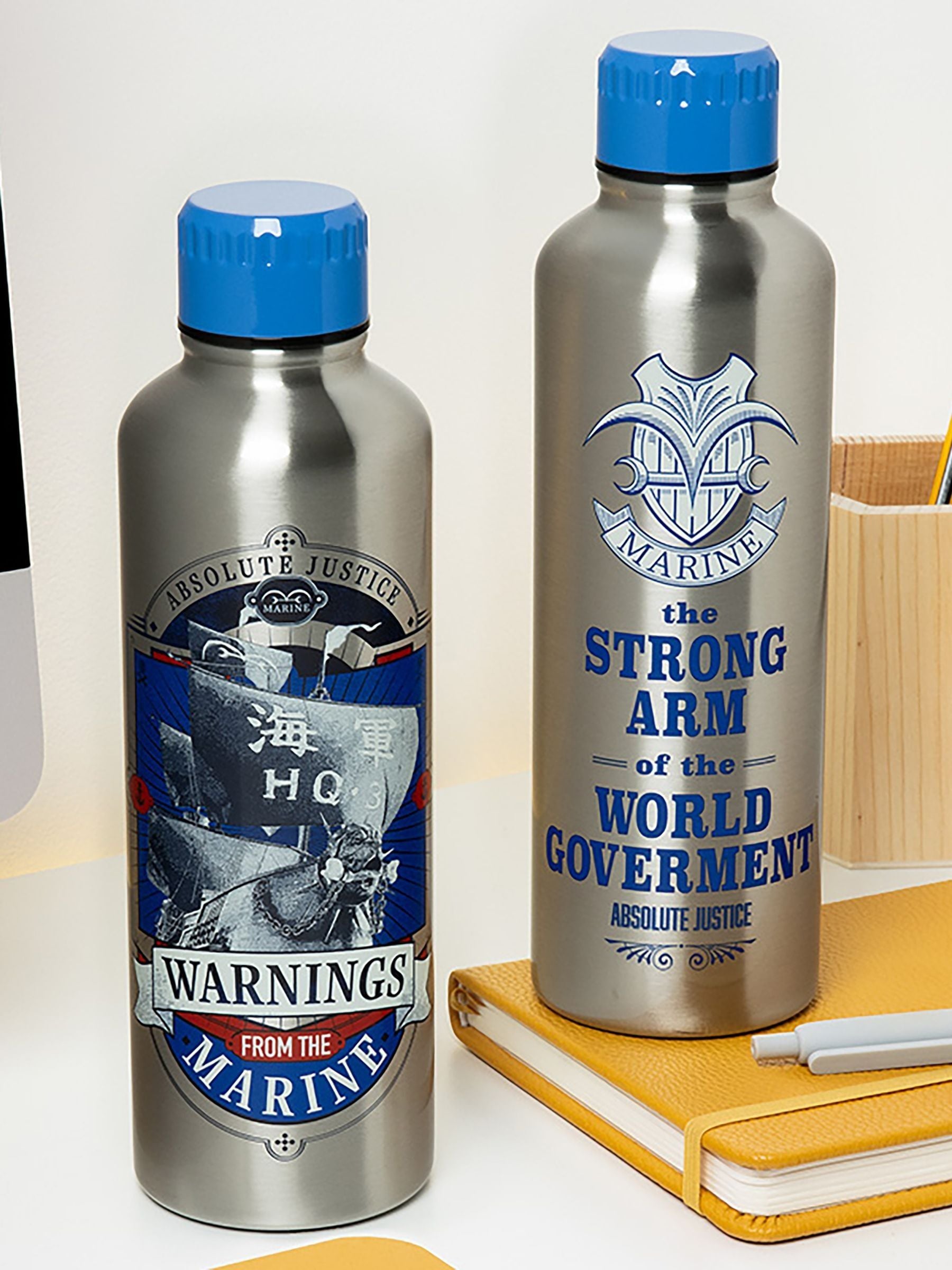 Paladone One Piece stainless steel water bottle - British product