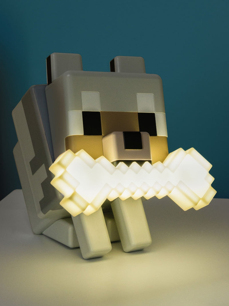 Minecraft Wolf Glo Buddies night light 14.3cm - British product