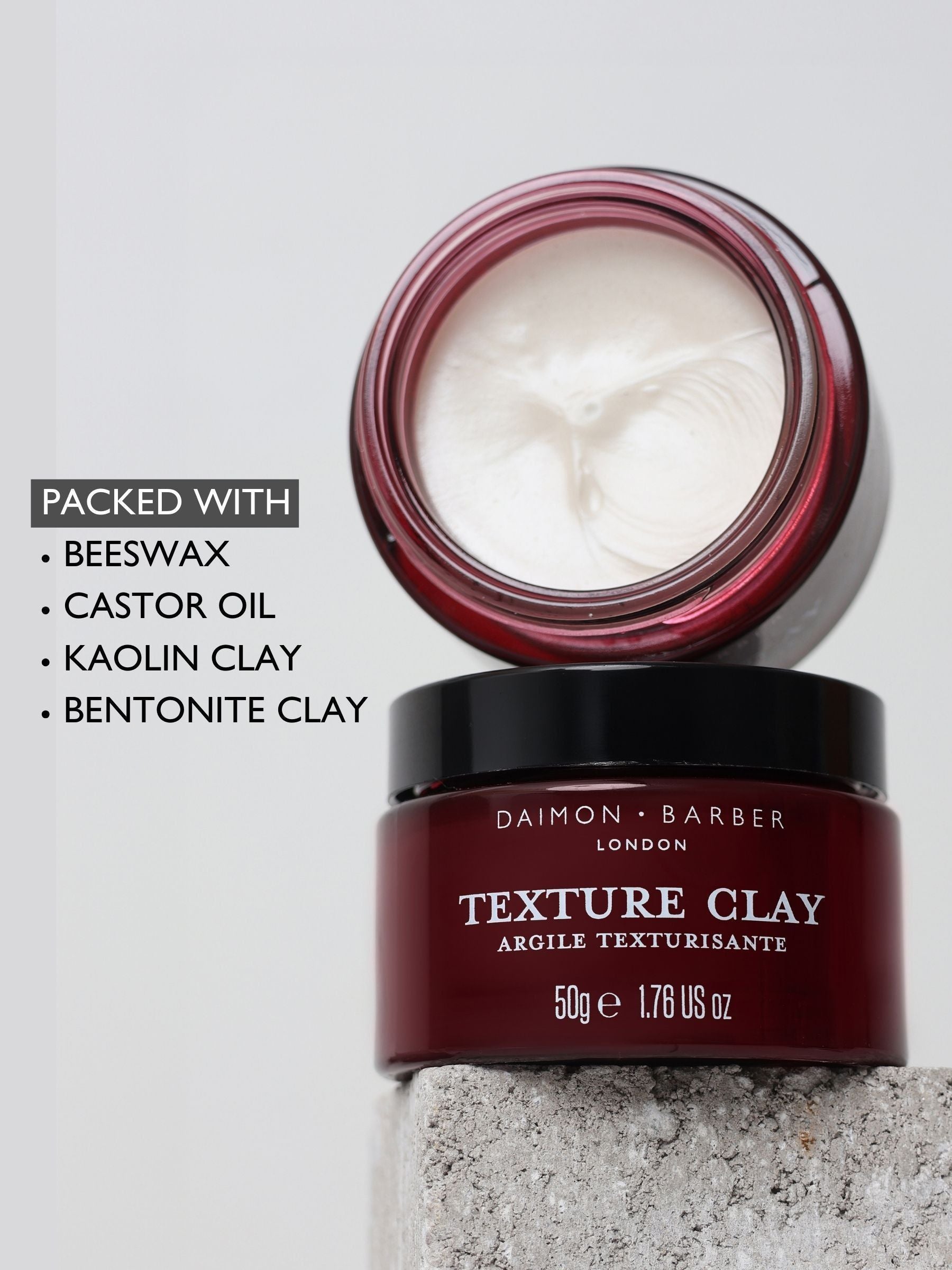 Water-Soluble Styling Clay for Strong Hold and Matte Finish 50g
