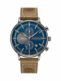 Timberland light brown sterling leather strap watch 43mm (British brand)