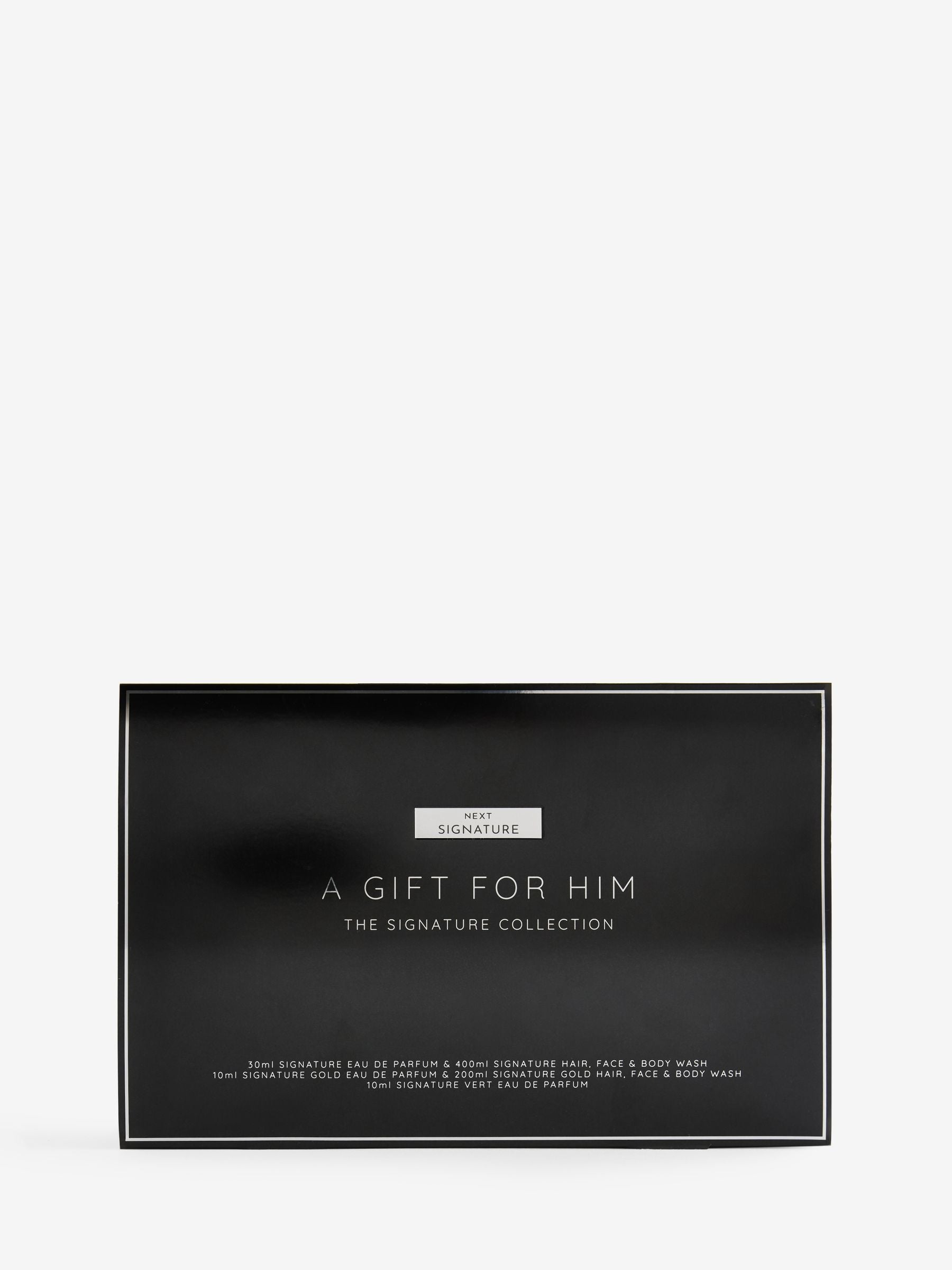 Signature men's grooming gift box with three fragrances, imported from the UK