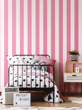 Ohpopsi Bubblegum Bloc Stripe wallpaper 10m (British brand)