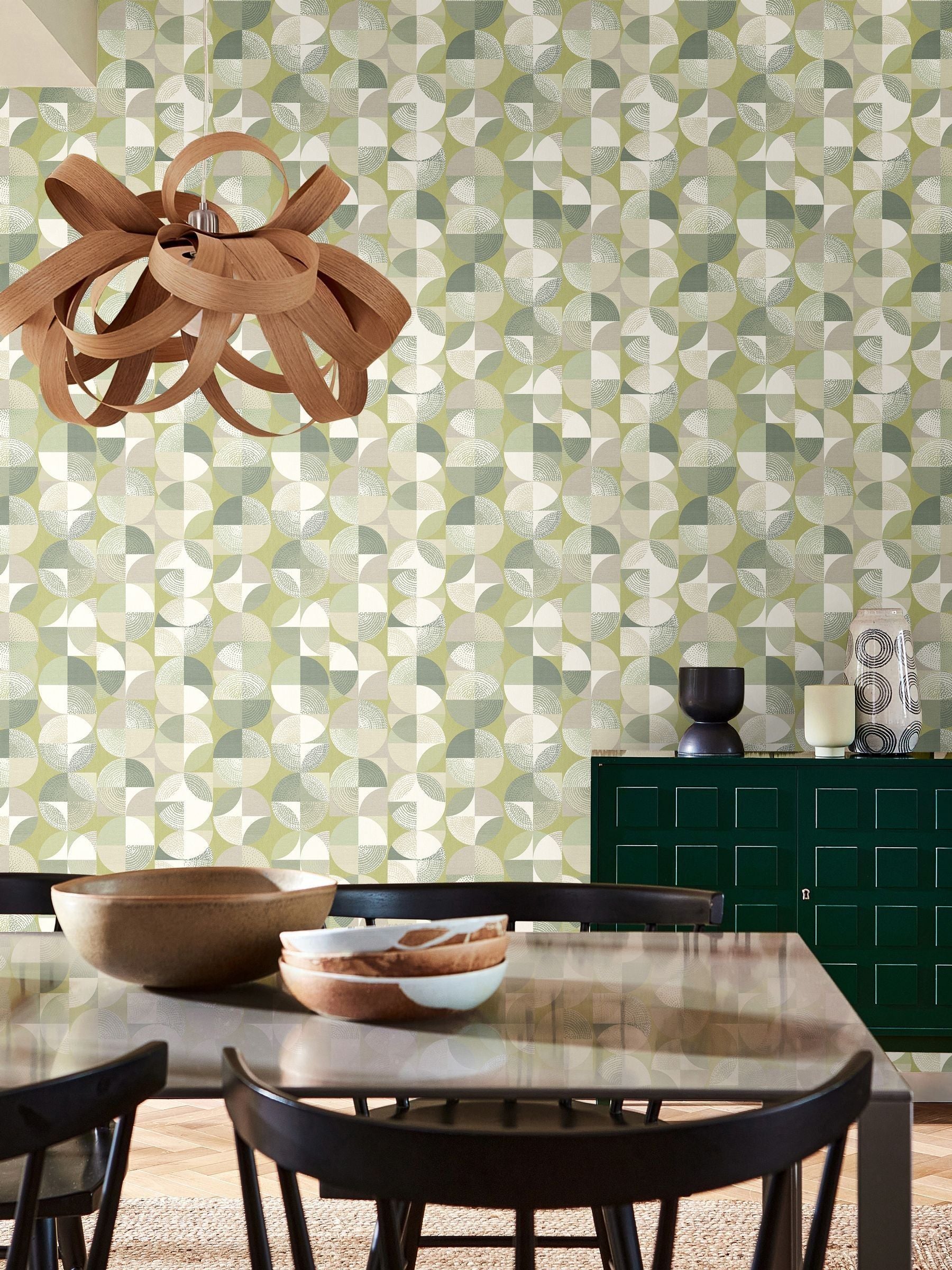 Ohpopsi Thyme Orb smooth non-woven wallpaper 10m, UK version